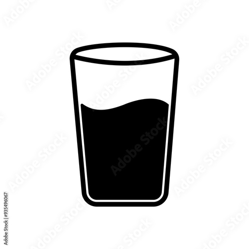 Glass of water icon 