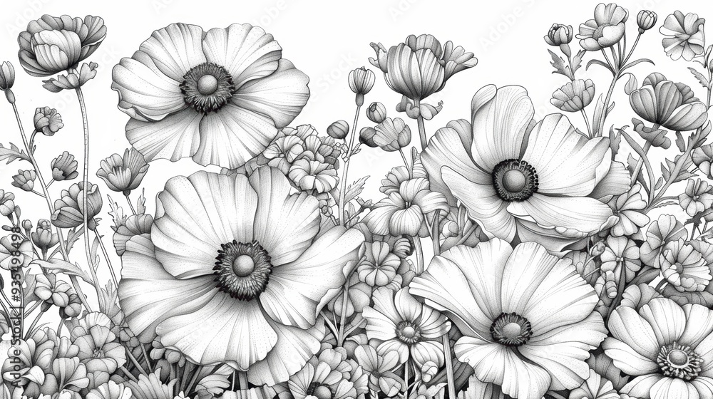 Take a break and immerse yourself in the world of flowers with this charming coloring book. Each page features a beautiful flower illustration, ready for your artistic flair. Take a break and immerse yourself in the world of flowers with this charming coloring book. Each page features a beautiful flower illustration, ready for your artistic flair.