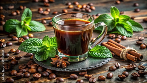 Vibrant espresso notes and cooling minty freshness meld together in a dynamic fusion, sparking a sense of revitalization, clarity, and mental acuity.