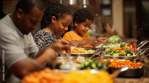 Family enjoying a healthy