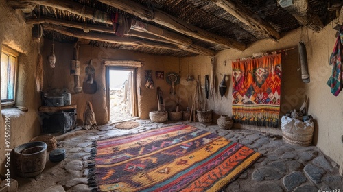 Traditional Mud Brick Home Interior