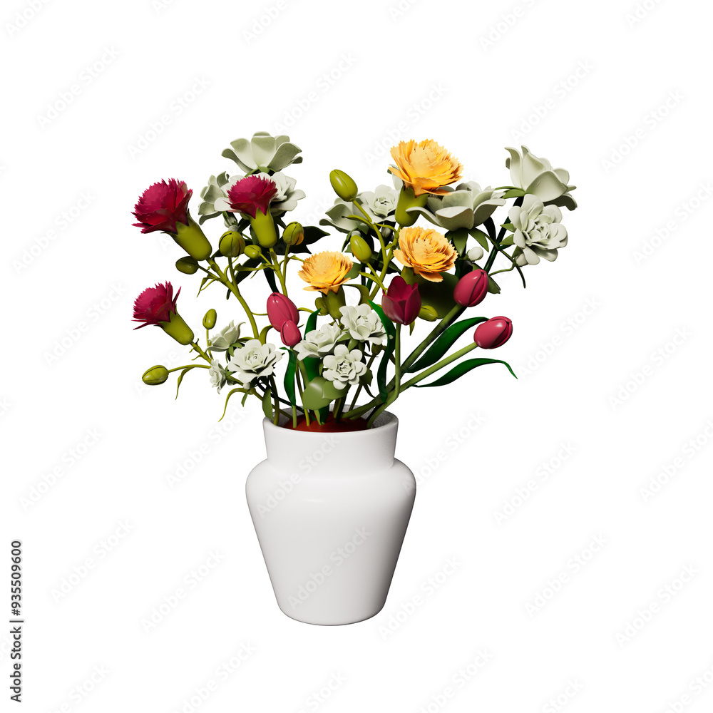 Obraz premium Flowers 3D