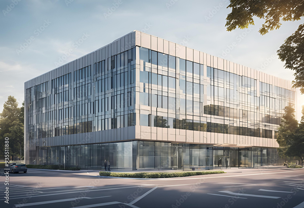 modern office building modern office building