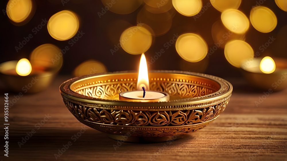 Diwali lamp element. Diwali Celebration Lighting a Sparkler Alongside Traditional Diya Oil Lamp. Diwali lamp element. Diwali Celebration Lighting a Sparkler Alongside Traditional Diya Oil Lamp.