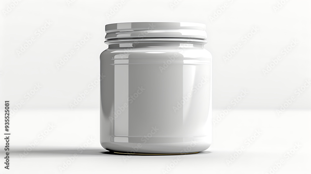 Blank jar on a white background Blank jar on a white background