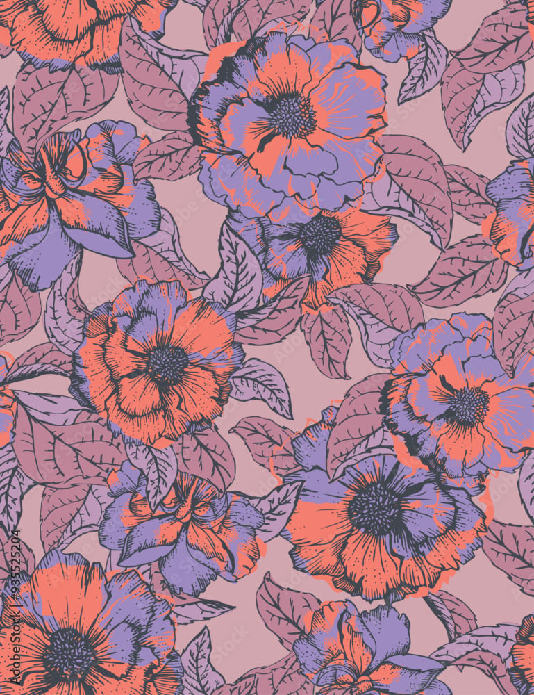 All over print color matching illustration Nice Design All over print color matching illustration Nice Design