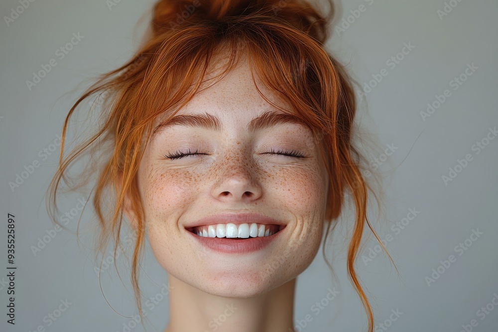 A portrait of a person bursting into joyful laughter. Generative AI A portrait of a person bursting into joyful laughter. Generative AI