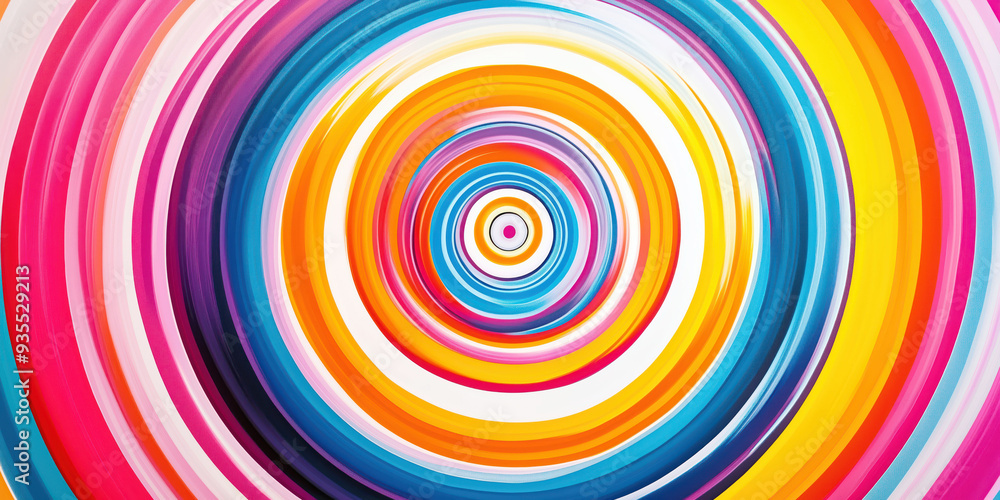 Colorful Spiral Abstract Art with Vibrant Swirling Circles in Rainbow Hues Colorful Spiral Abstract Art with Vibrant Swirling Circles in Rainbow Hues