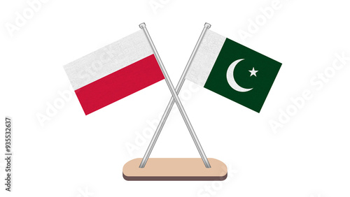 Pakistan Poland Flag