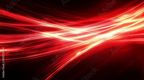 Dynamic Red Light Waves Engaging Visual Movement