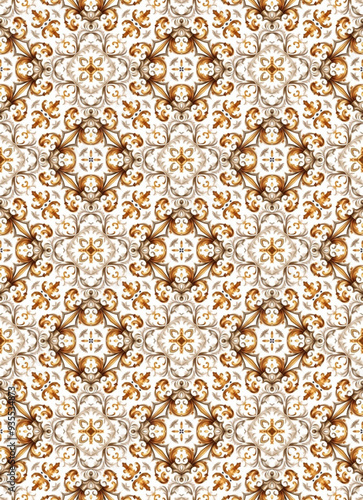 vintage floral ornament. abstract classic seamless pattern