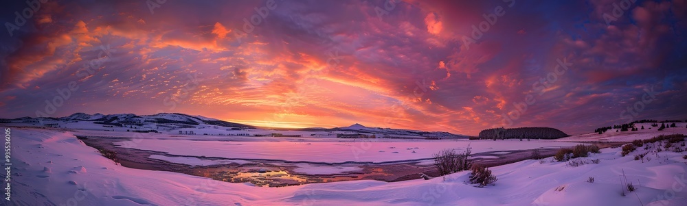 Sunset panorama. Sunset panorama.