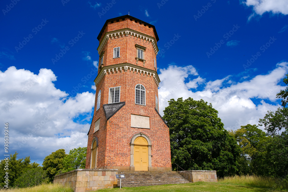 Fototapeta premium スウェーデン ストックホルム郊外 ドロットニングホルム宮殿、Gothic Tower