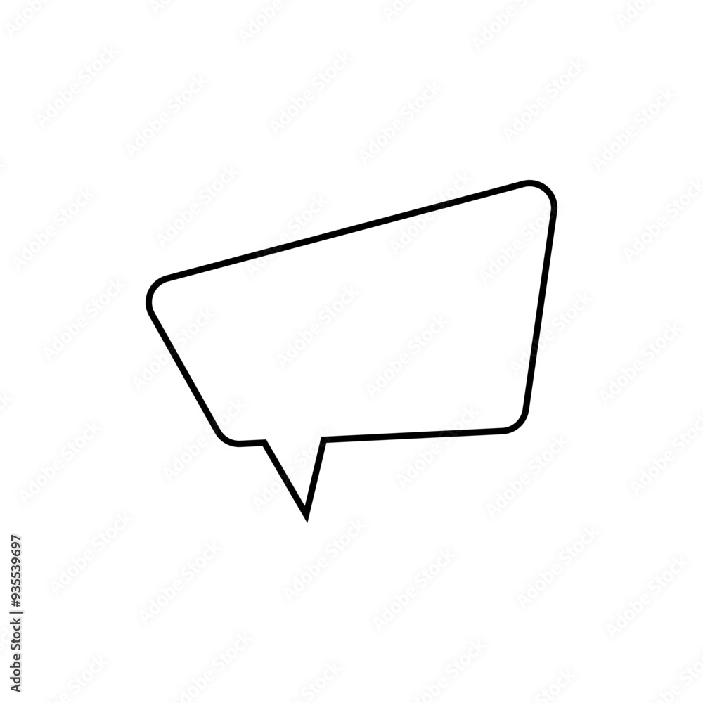 Doodle blank speech bubbles. Vector EPS10