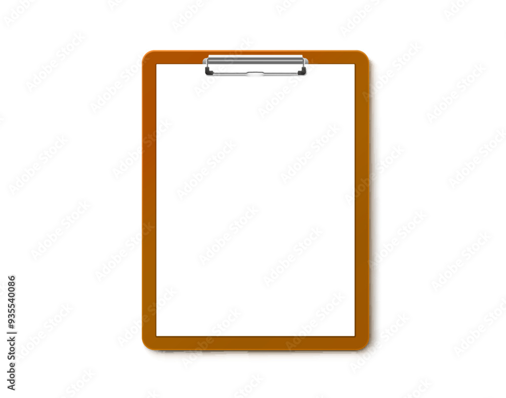 Clipboard communication, white sheet of paper in a clipboard, business paper. Vector illustration Clipboard communication, white sheet of paper in a clipboard, business paper. Vector illustration