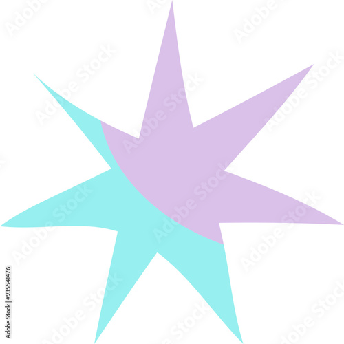 Abstract Scribble Star Icon 