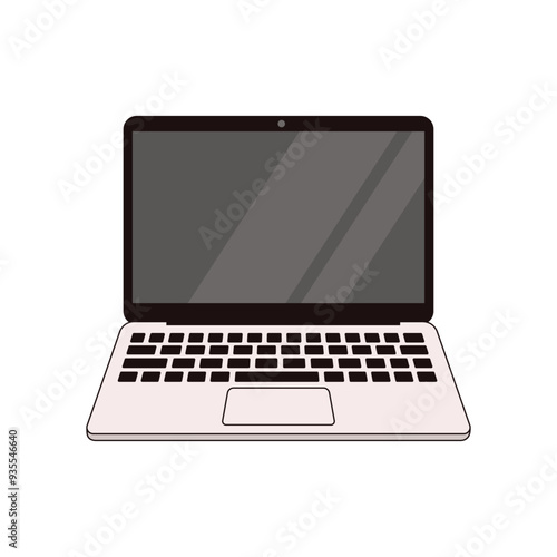 vector illustration of laptop