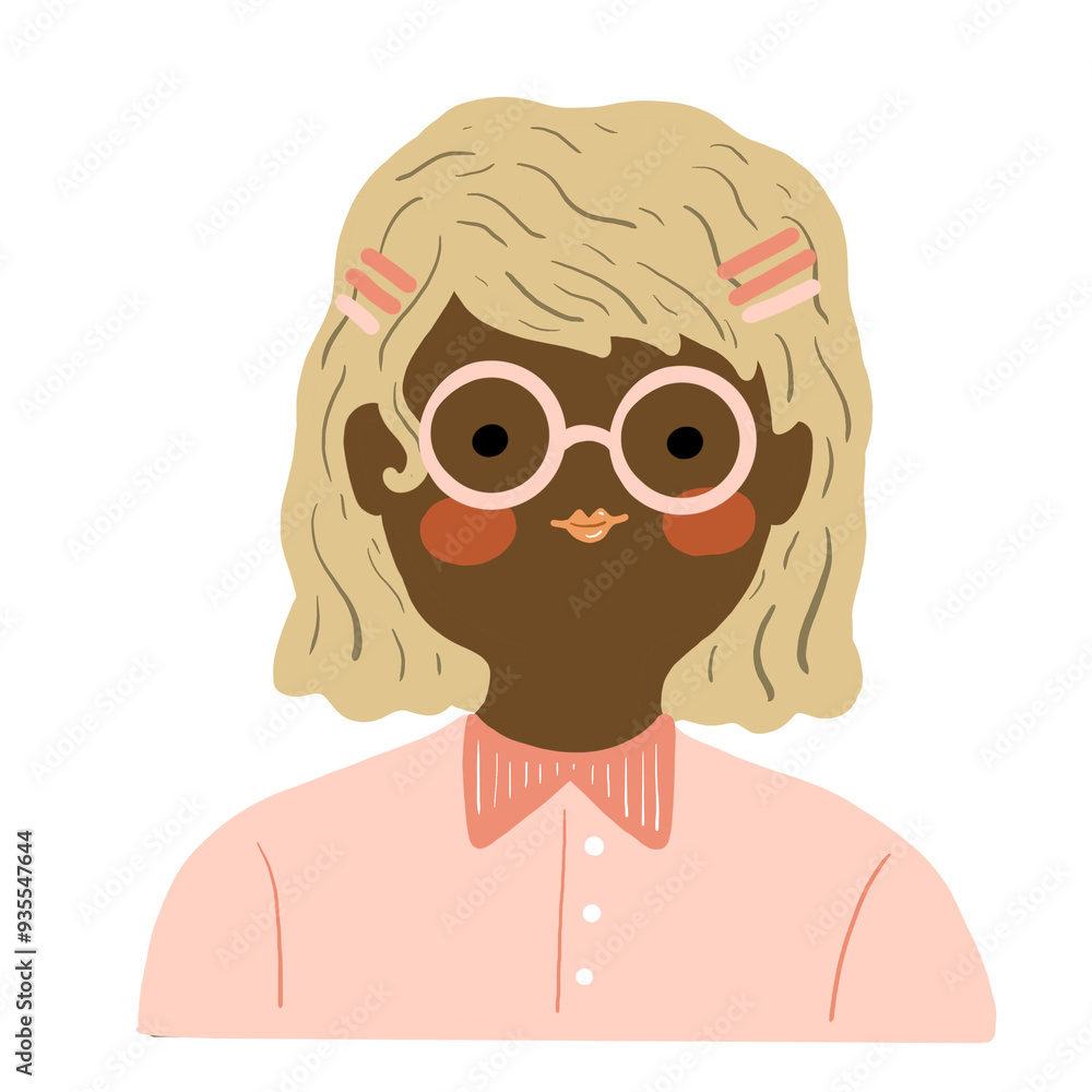 fashionable woman character flat illustration fashionable woman character flat illustration