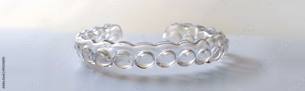Isolated container with transparent aligner retainers or removable braces on white background. Isolated container with transparent aligner retainers or removable braces on white background.