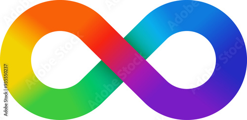 Rainbow Gradient Infinity Symbol