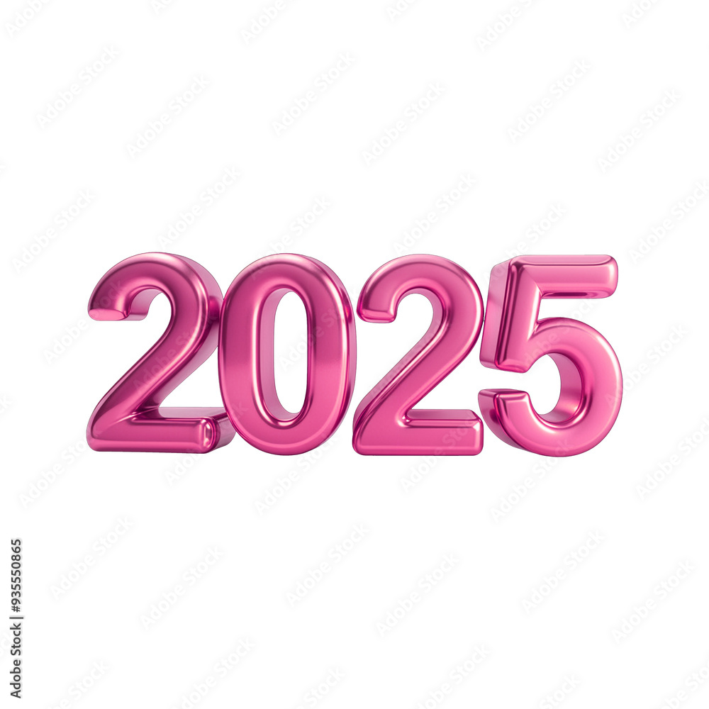 3D illustration of a Beautiful Transparent 2025 happy new year font 3D illustration of a Beautiful Transparent 2025 happy new year font
