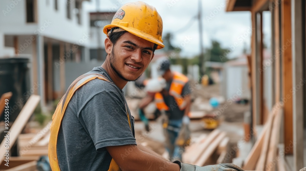 Construction Worker Smiling at the Camera Construction Worker Smiling at the Camera
