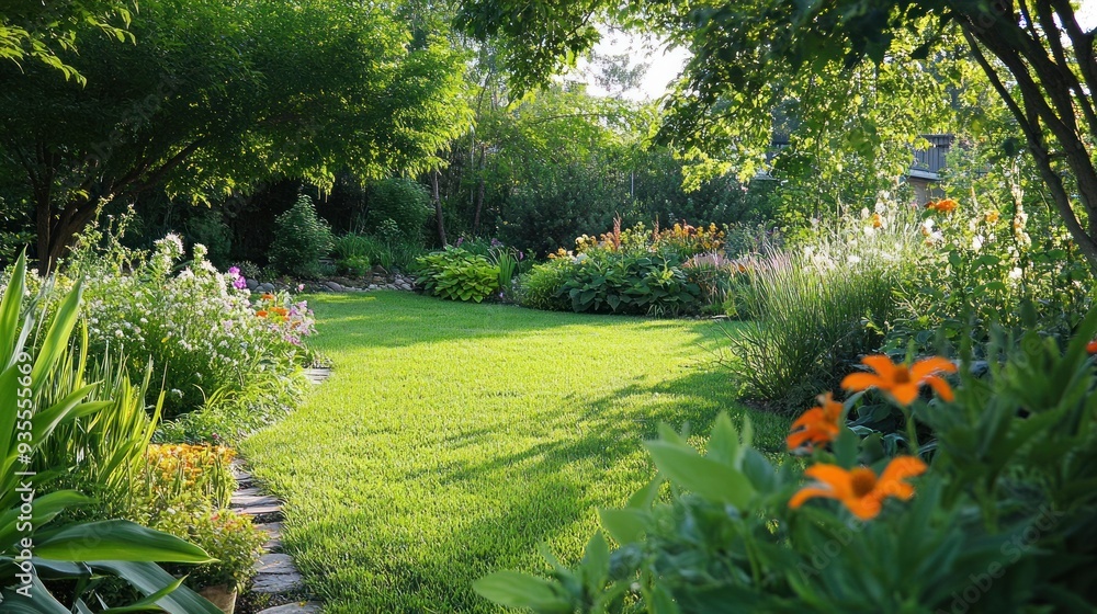 Obraz premium A Lush Summer Garden