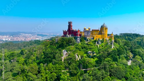National palace of Pena in Sintra, a civil parish in the municipality of Sintra, Lisbon District, Portugal, Europe