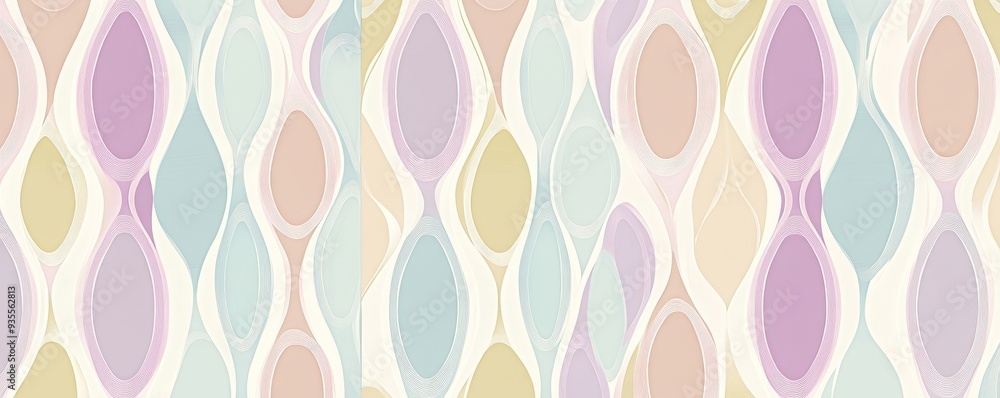 Abstract Pastel Ovals Pattern, Abstract Background, Digital Art, Minimalism, Texture Abstract Pastel Ovals Pattern, Abstract Background, Digital Art, Minimalism, Texture