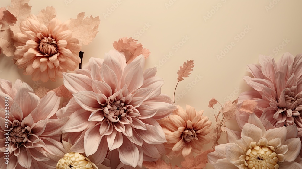 Elegant pastel florals, neutral tones, soft petals, romantic design, minimalist aesthetic, modern luxury, botanical beauty, timeless, serene background, delicate textures Elegant pastel florals, neutral tones, soft petals, romantic design, minimalist aesthetic, modern luxury, botanical beauty, timeless, serene background, delicate textures
