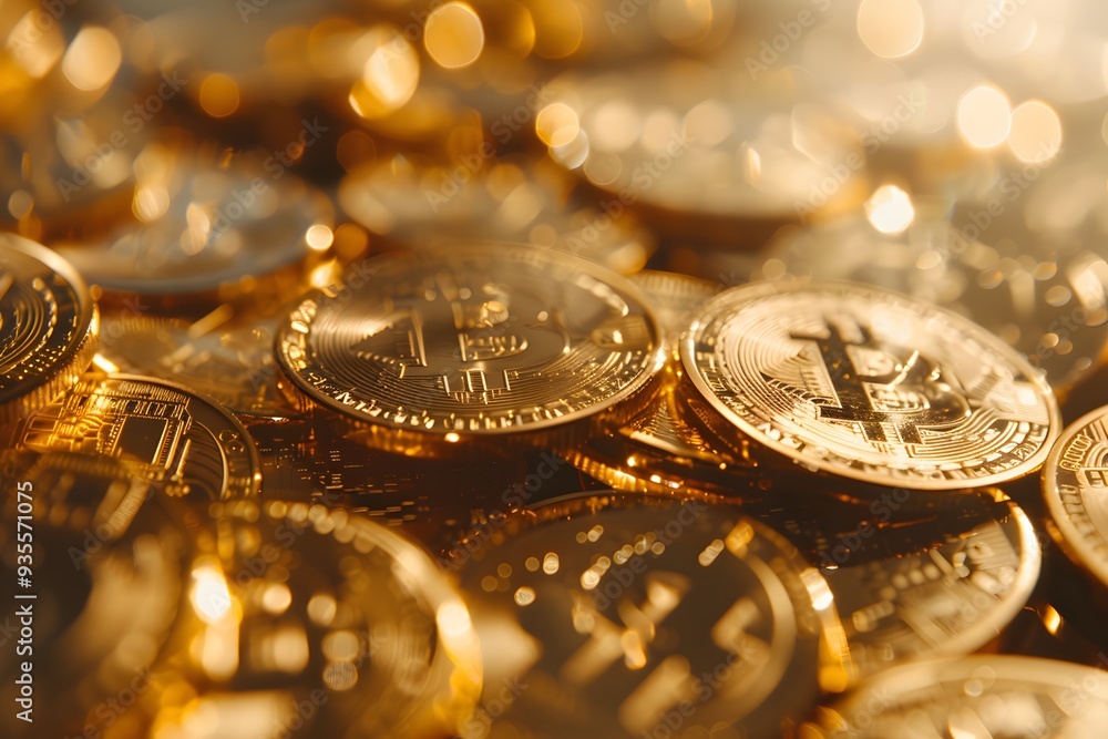 Ancient golden coins, a symbol of wealth and tradition, sparkle under the Christmas lights Ancient golden coins, a symbol of wealth and tradition, sparkle under the Christmas lights
