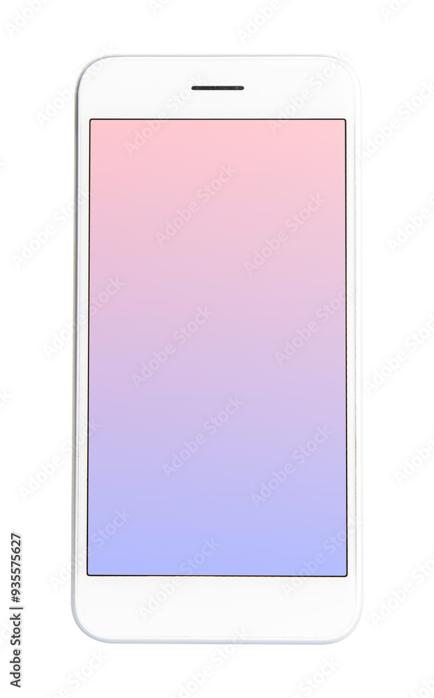 White cellphone with pastel wallpaper transparent png White cellphone with pastel wallpaper transparent png