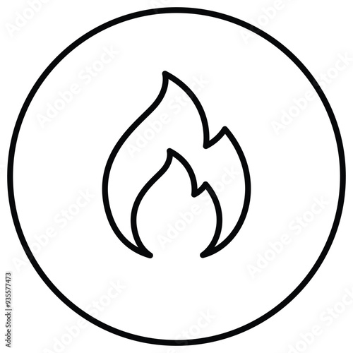 Fire Rating Icon Design. Represents Fire Safety, Fire Resistant, Flame Retardant, Fire Rating. Vector icon.