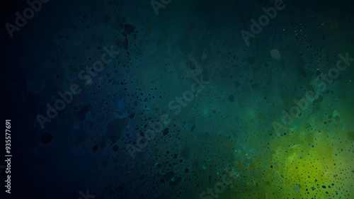 Abstract Digital Artwork with Gradient Background Transitioning from Blue to Green, Grainy Texture for Depth and Dimension, Calming Visual Appeal