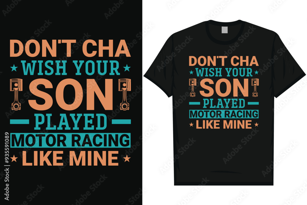 Motorcycle racing motor racing typography tshirt design Motorcycle racing motor racing typography tshirt design