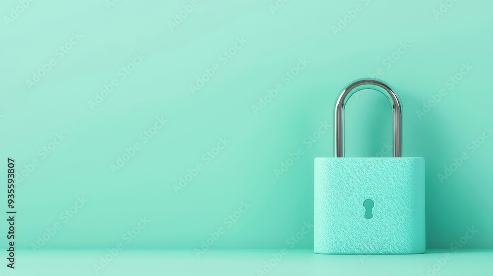 Policy compliance, secure lock with financial assets, 3D illustration Policy compliance, secure lock with financial assets, 3D illustration