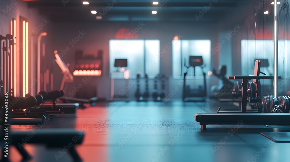 Obraz premium blurred gym background