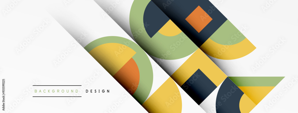 Modern geometrical abstract background - circles. Business or technology presentation design Modern geometrical abstract background - circles. Business or technology presentation design