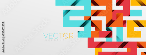 Color bend lines with shadow texture effect. Vector Illustration For Wallpaper, Banner, Background, Card, Book Illustration, landing page