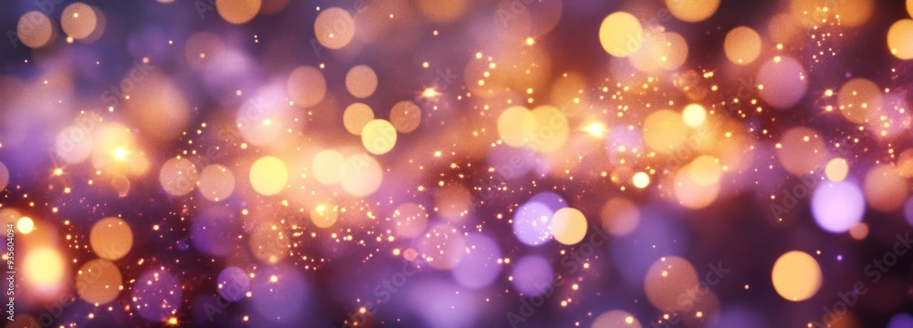 Sparkling Purple and Golden Bokeh Sparkling Purple and Golden Bokeh