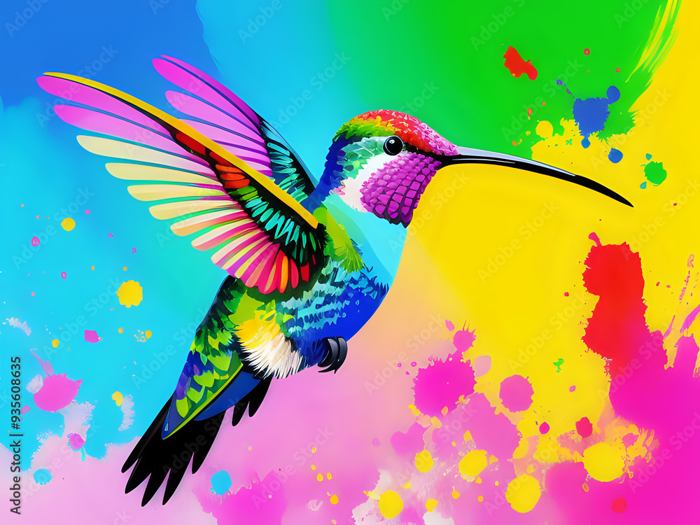 Obraz premium bunter Kolibri