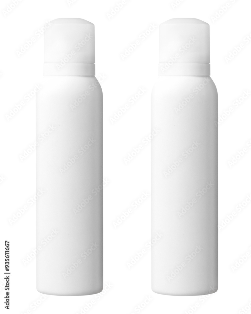 Spray bottles mockup with transparent background Spray bottles mockup with transparent background
