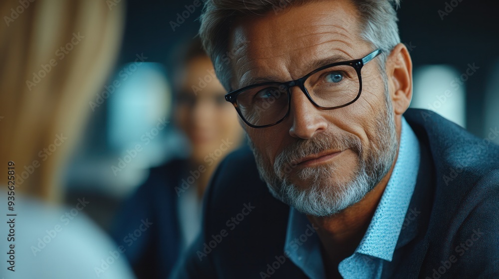 A professional business meeting with a diverse team discussing strategies and planning for the future. A professional business meeting with a diverse team discussing strategies and planning for the future.