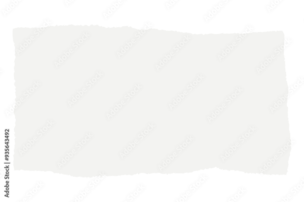 Obraz premium Ripped white note paper collage element