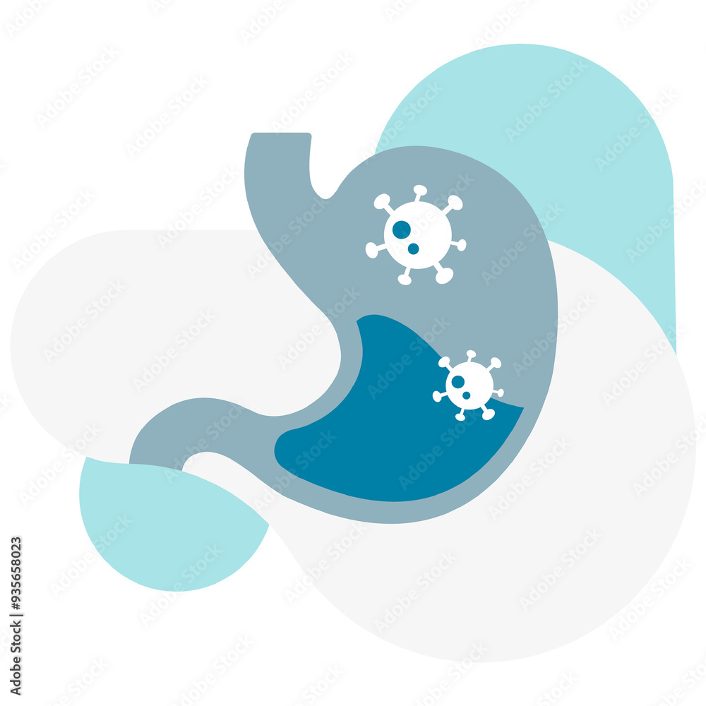 Virus in a stomach element transparent png Virus in a stomach element transparent png