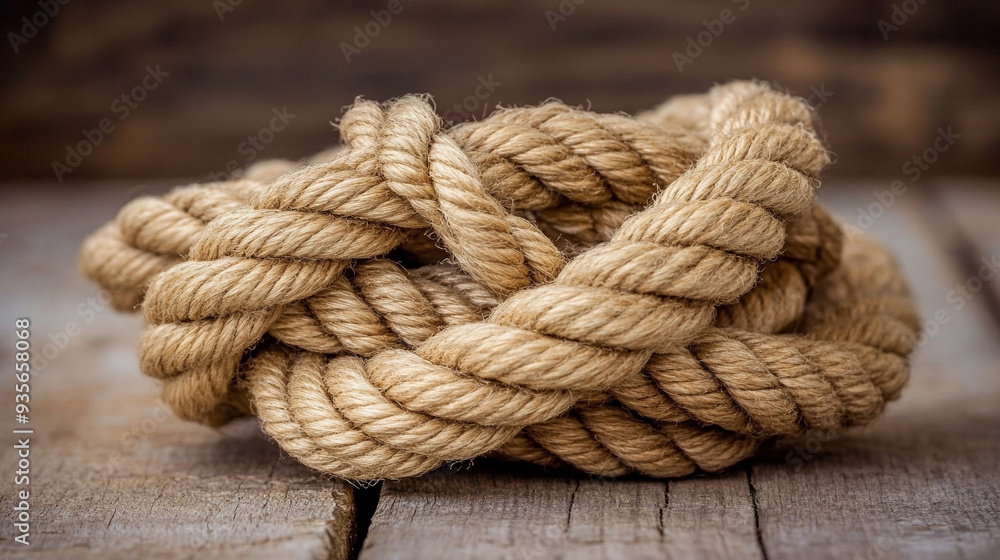 rope coiled on a wooden floor, symbolizing entanglement and disorder. The texture of the rope contrasts with the smooth wood, reflecting a chaotic interplay of elements rope coiled on a wooden floor, symbolizing entanglement and disorder. The texture of the rope contrasts with the smooth wood, reflecting a chaotic interplay of elements