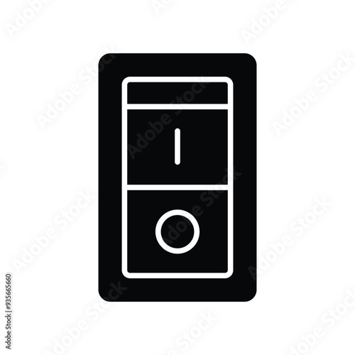 electric switch icon vector design template simple and clean