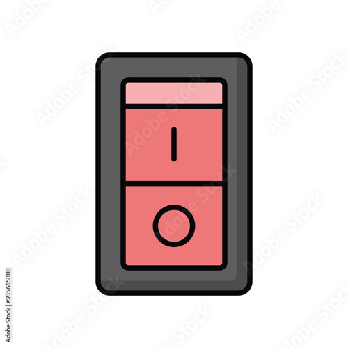 electric switch icon vector design template simple and clean