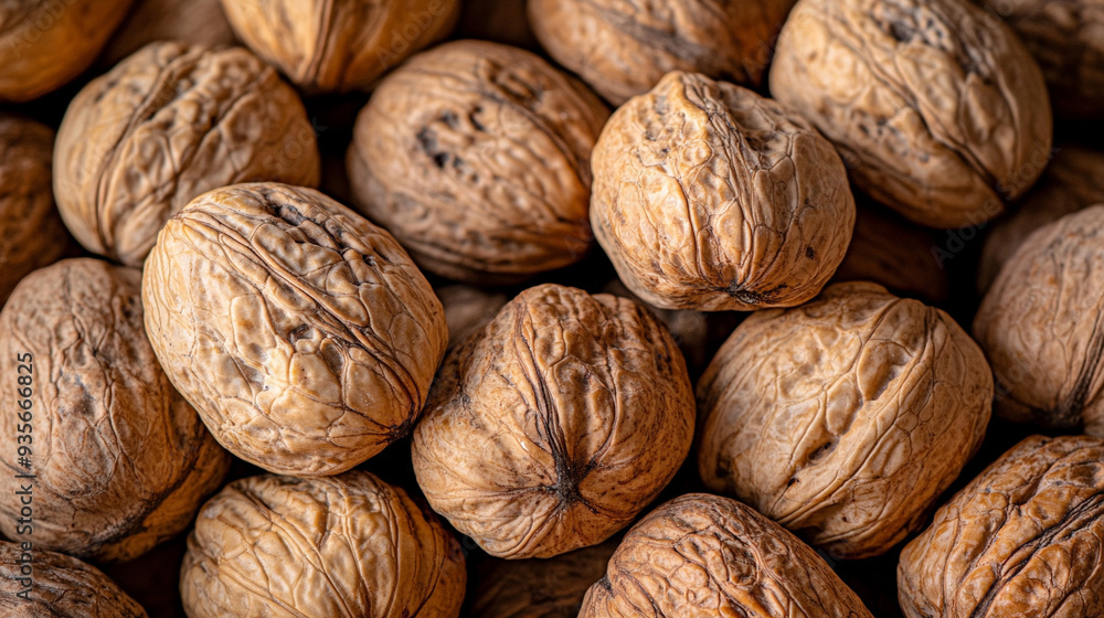 walnuts revealing their textured surface, symbolizing complexity and hidden potential within walnuts revealing their textured surface, symbolizing complexity and hidden potential within