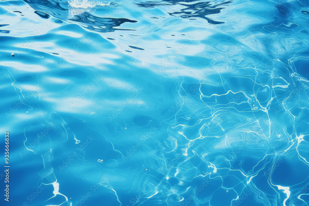 Processed collage of blue water waves texture in sunlight. Background for banner, backdrop Processed collage of blue water waves texture in sunlight. Background for banner, backdrop